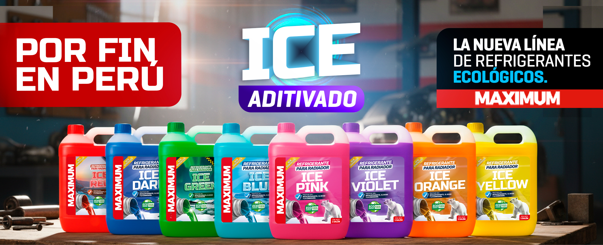 MAXIMUM – Ice Aditivado, la nueva línea de refrigerantes ecológicos